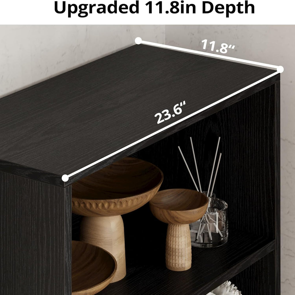 IRONCK 5 Shelf Industrial Bookshelves and Bookcases with Doors