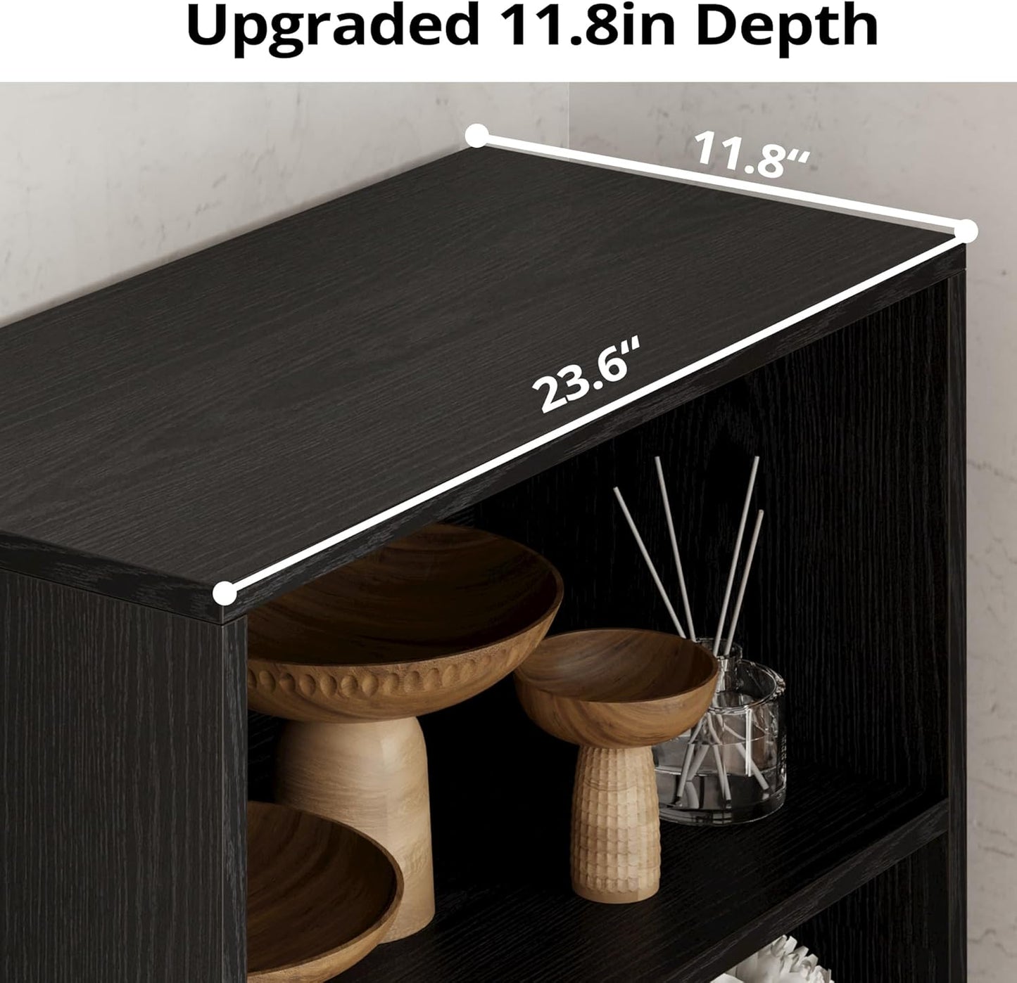 IRONCK 5 Shelf Industrial Bookshelves and Bookcases with Doors