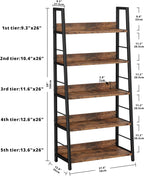 5-Tier Stylish Ladder Shelf