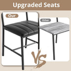 IRONCK Dining Table Set for 4, with Upholstered Bench and 2 Chairs