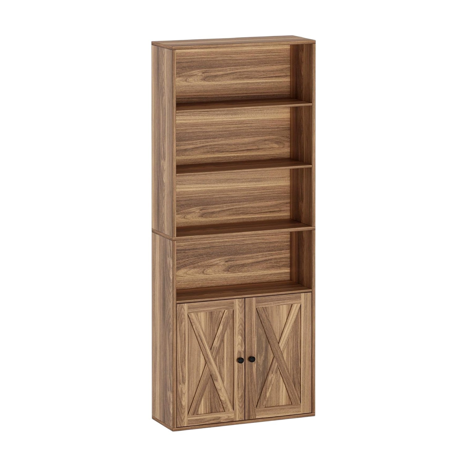 IRONCK 6 Shelf Industrial Bookshelves and Bookcases with Doors