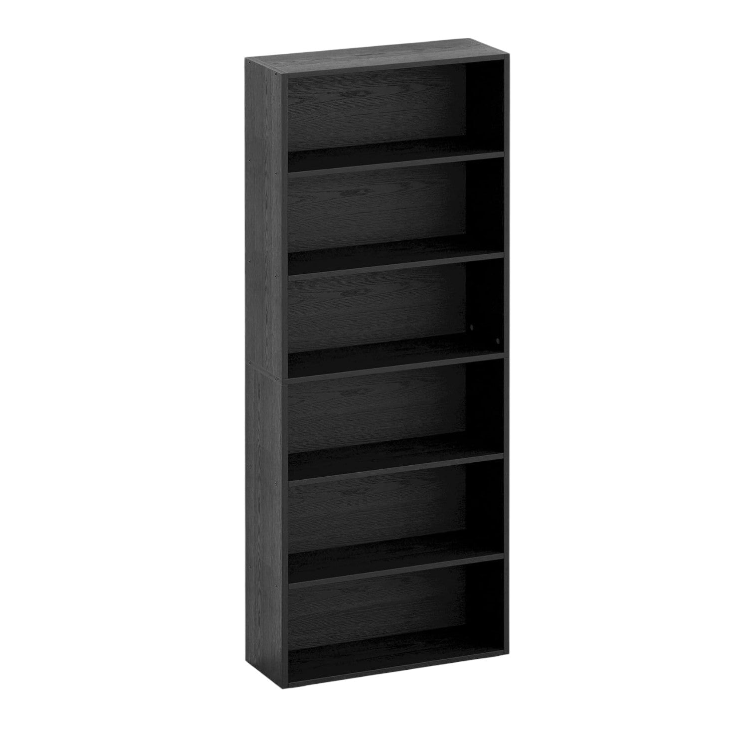 IRONCK Bookshelves and Bookcases Floor Standing 6 Tiers, Industrial White