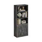 IRONCK 5 Shelf Industrial Bookshelves and Bookcases with Doors