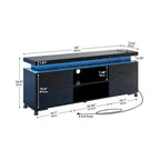 IRONCK TV Stands for TVs 65+ Inch with LED Lights and Power Outlet