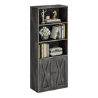 IRONCK 5 Shelf Industrial Bookshelves and Bookcases with Doors