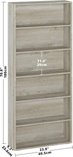 Floor Standing 6 Tiers Display Storage Shelves
