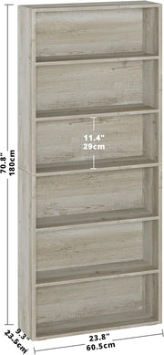 Floor Standing 6 Tiers Display Storage Shelves