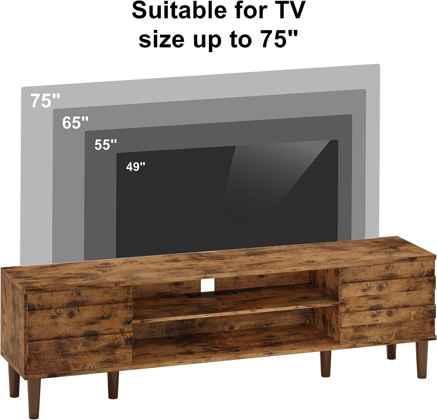 TV Stand with LED Lights