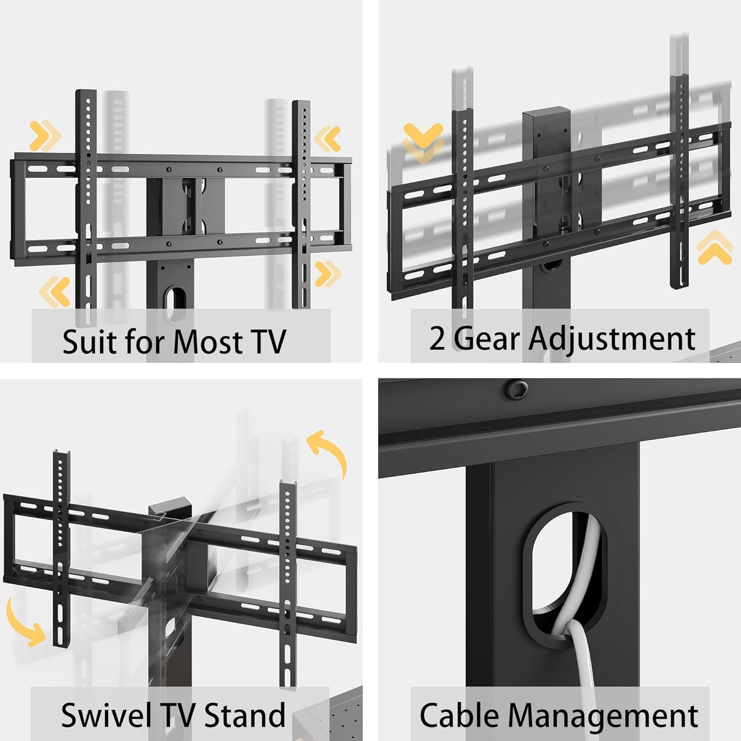 IRONCK 79 Inch TV Stand for TVs up to 85 Inch with Mount and Power Outlet