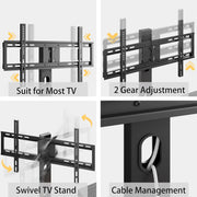 IRONCK 79 Inch TV Stand for TVs up to 85 Inch with Mount and Power Outlet