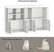 IRONCK Cat Litter Box Enclosure for 2 Cats