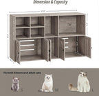 IRONCK Cat Litter Box Enclosure for 2 Cats