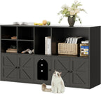 IRONCK Cat Litter Box Enclosure for 2 Cats