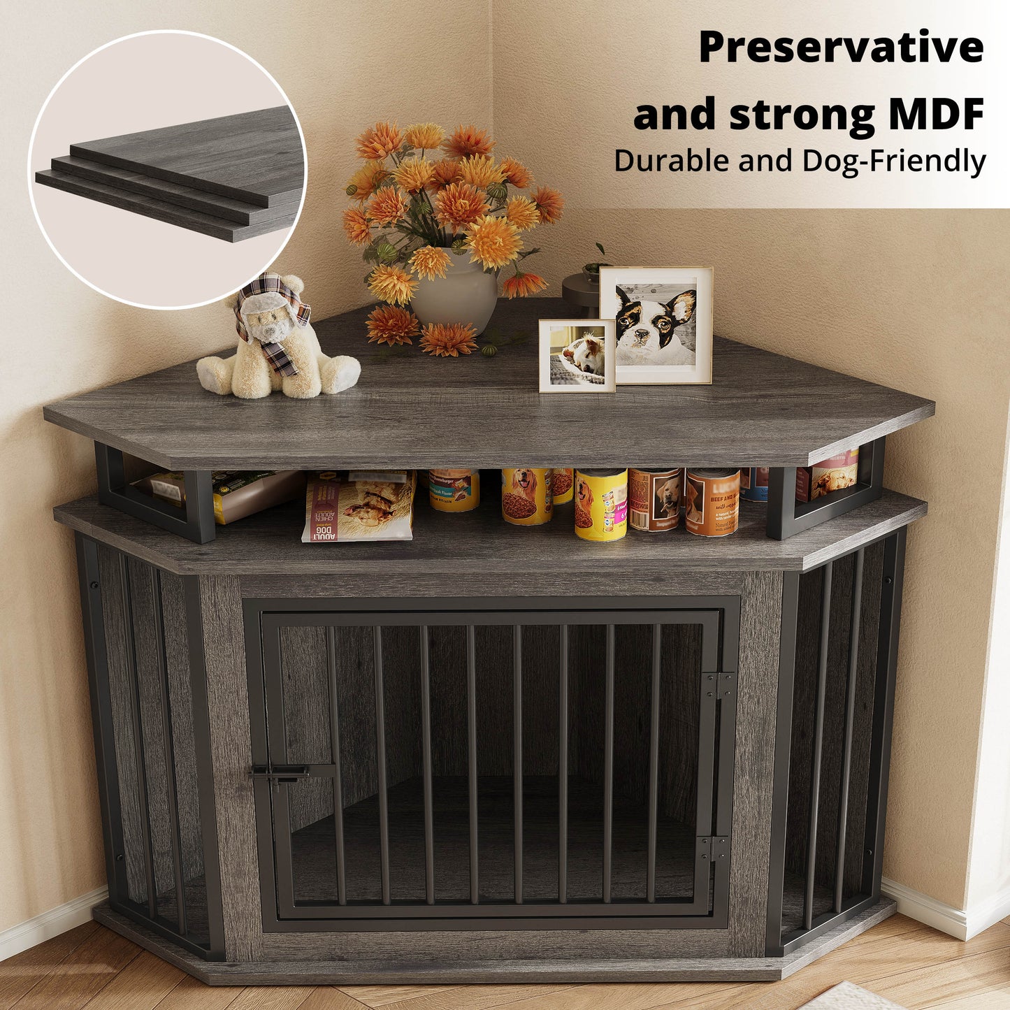 IRONCK Corner Dog Crate