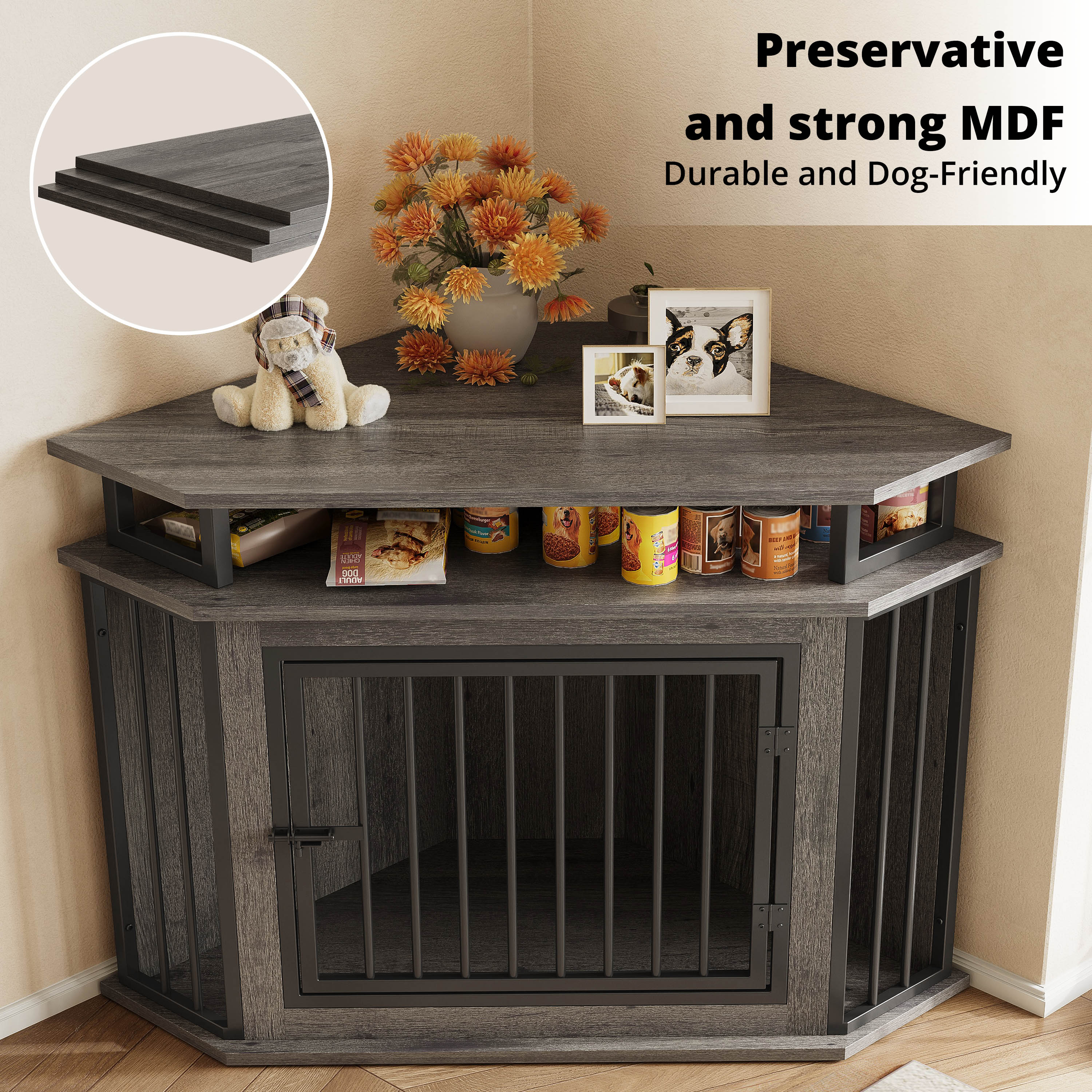 IRONCK Corner Dog Crate