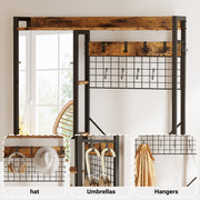 Hall Tree with Shoe Bench