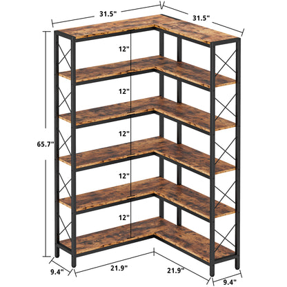 31.5"W Industrial Corner Shelf