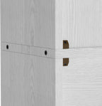 Industrial White Bookshelves Set of 2