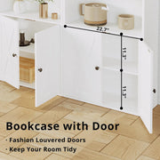 IRONCK 5 Shelf Industrial Bookshelves and Bookcases with Doors