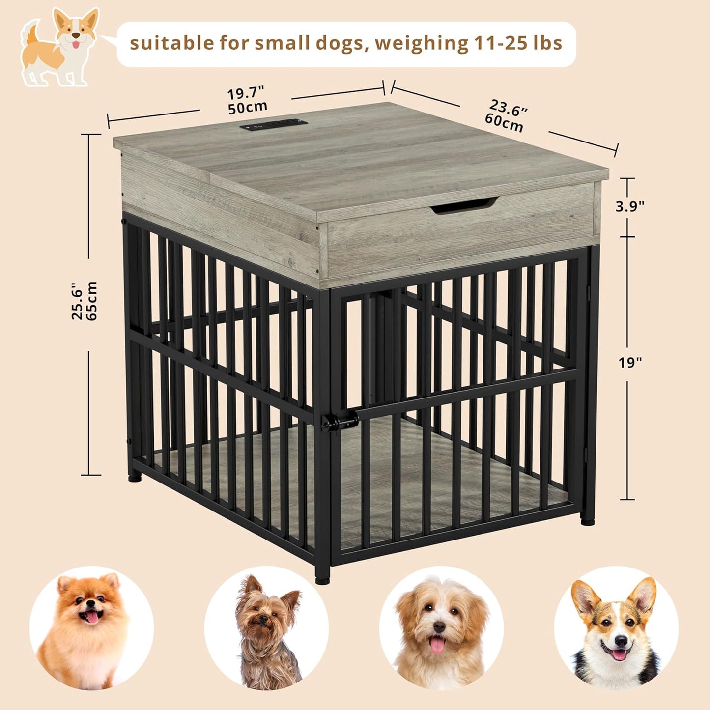 IRONCK Dog Crate Furniture for Small Dogs