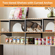 IRONCK 59 Inches Litter Box Enclosure, 2-in-1 Hidden Litter Box