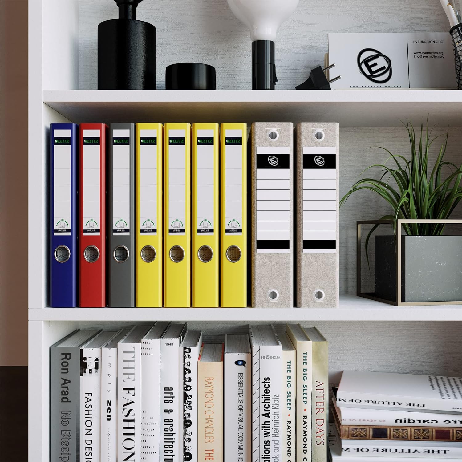 Industrial White Bookshelves Set of 2