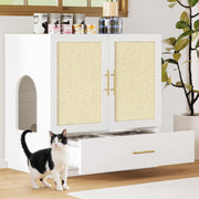 IRONCK Cat Litter Box Enclosure with Litter Drawer