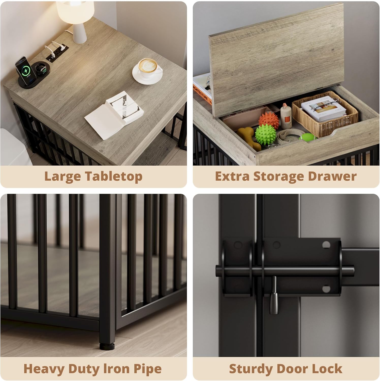 IRONCK Dog Crate Furniture for Small Dogs