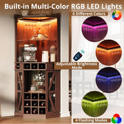 IRONCK Eckbarschrank mit LED-Beleuchtung 