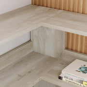 Corner Bookcase with 6 Tiers