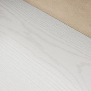 IRONCK Mid-Century Book Shelf, 6-Tier Floor Standing Bookcase with Grille Doors, Tall Storage Shelves for Display & Organizing, Suitable for Home Office, Living Room (White)