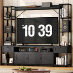 IRONCK 85 Inch Entertainment Center with Storage and Power Outlet