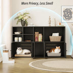 IRONCK Cat Litter Box Enclosure for 2 Cats