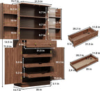 IRONCK 72”Tall Kitchen Pantry Cabinet