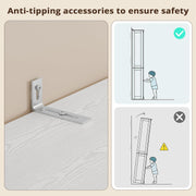 IRONCK Freestanding Closet System with 3 Wood Drawers, White