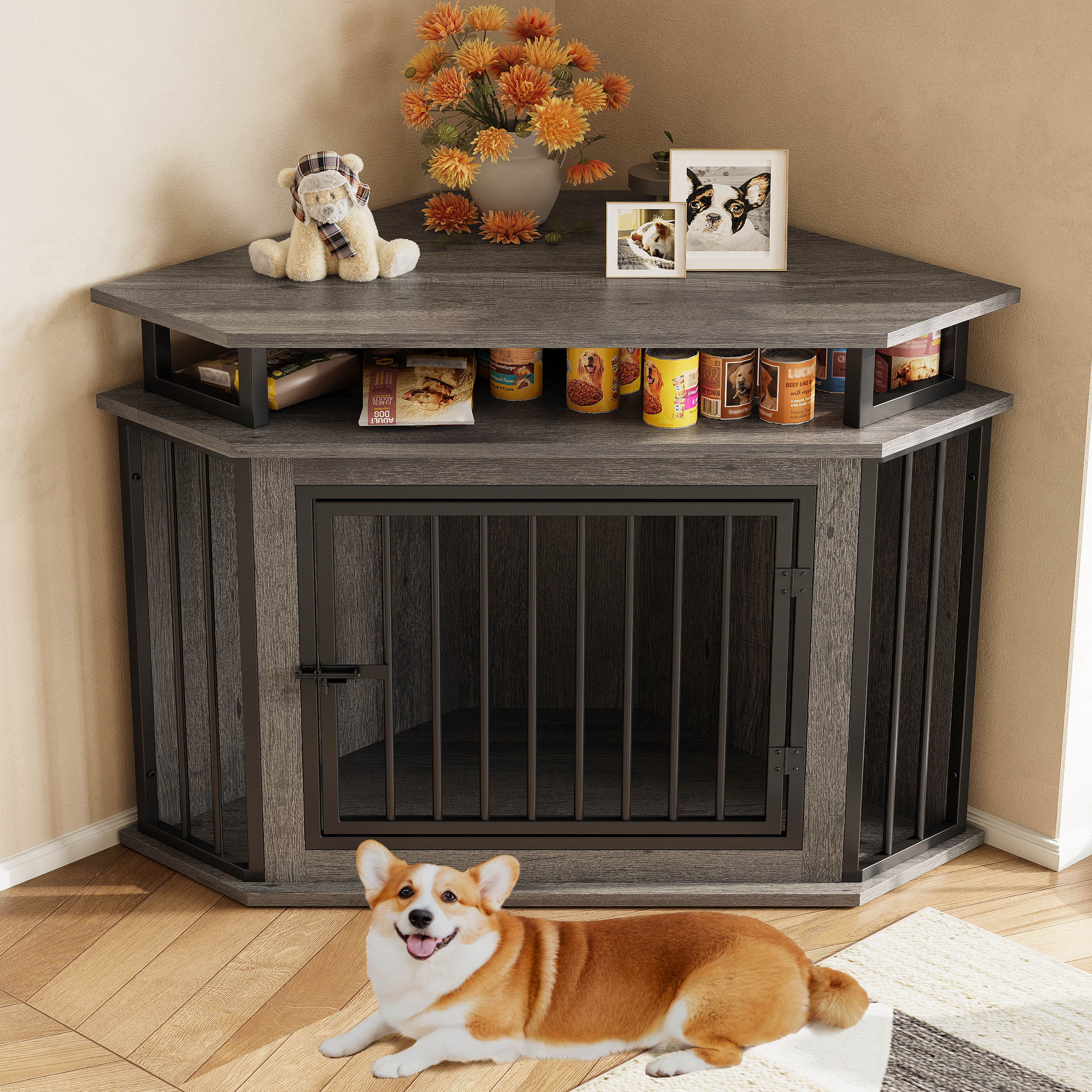 IRONCK Corner Dog Crate