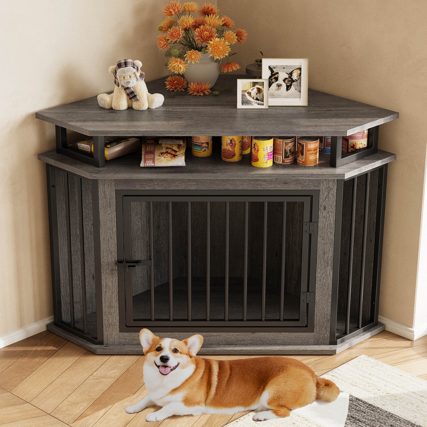 IRONCK Corner Dog Crate