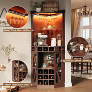 IRONCK Eckbarschrank mit LED-Beleuchtung 