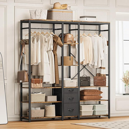 Freestanding Closet Wardrobe Rack