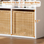IROCNK 8-Cube Bookshelf, Horizontally & Vertically Reversible, White