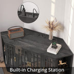 IRONCK Corner TV Stand for TVs up to 60 Inch with Power Outlet