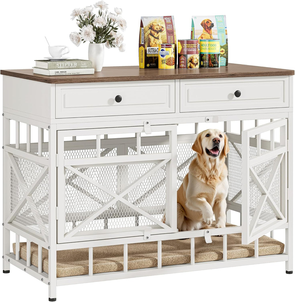IRONCK 44 inch Large Dog Crate Furniture