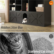 IRONCK Cat Litter Box Enclosure for 2 Cats