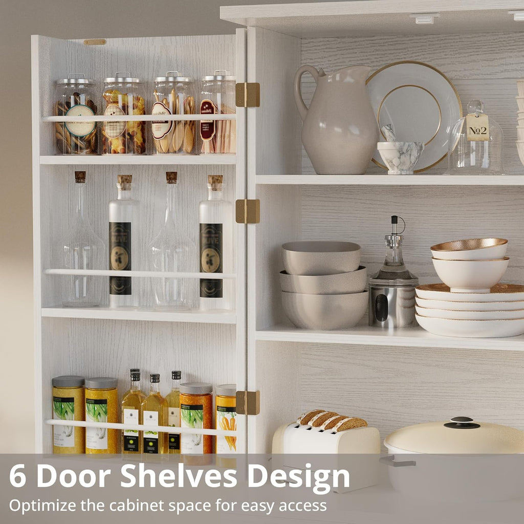 IRONCK 72”Tall Kitchen Pantry Cabinet