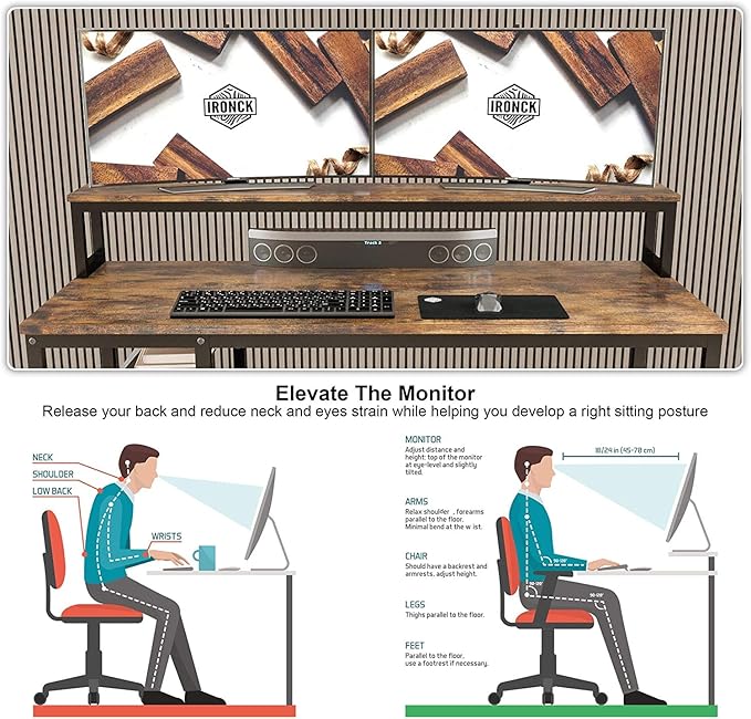 47" Computer Desk with Keyboard Tray