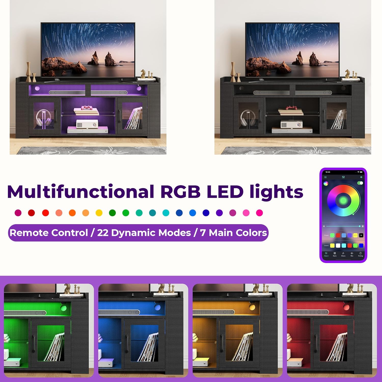 IRONCK LED TV Stand