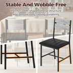 IRONCK Dining Chairs Set of 4, Upholstered Dining Room Chairs, Gray