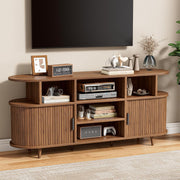 IRONCK TV Stand for 65 Inch TV, Entertainment Center with Storage and Sliding Doors