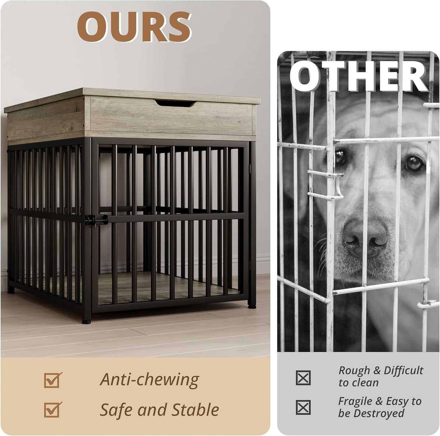 IRONCK Dog Crate Furniture for Small Dogs