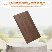 IRONCK Nightstand with Charging Station, Fluted Night Stand Set of 2，Bed Side Table with Drawer，Open Shelf and Sturdy Metal-Capped Legs, End Table for Bedroom, Walnut